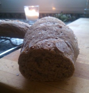 Pan con harina de algarroba