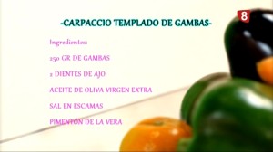 carpaccioGambasIngredientes