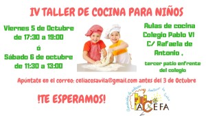 IV Taller si gluten para niños en Ávila