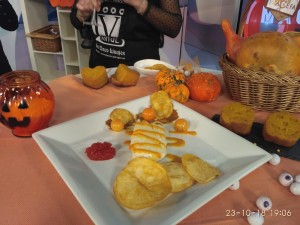 Lomo de bacalao sobre cama de calabaza