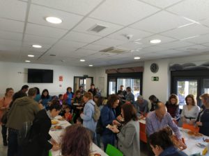 Familiares de celiacos de Ávila disfrutando de la fiesta de carnaval
